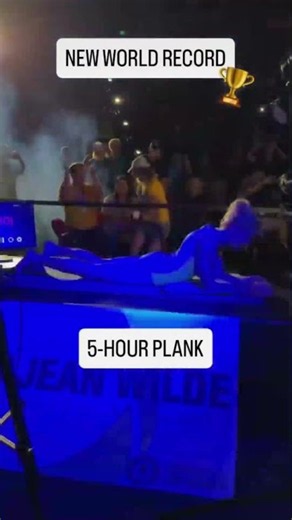 😨new world record 5 hour plank #ytshorts #viralvideo #viralshorts