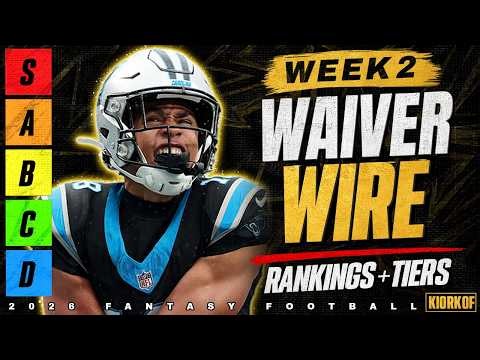 Week 2 Waiver Wire Pickups - 2026 Fantasy Football