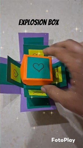 Handmade Creative Birthday Explosion Box 🎁 #diy #explosionbox