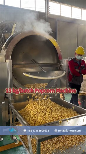 Induction Popcorn Maker,Ball shape popcorn machine,Industrial automatic caramel popcorn equipment