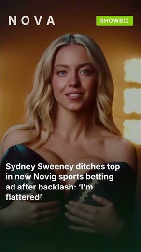 Sydney Sweeney ditches top in new Novig sports betting ad after backlash: ‘I’m flattered’ #shorts