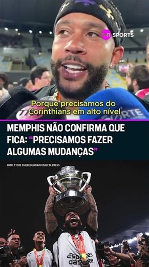 O MEMPHIS NÃO CONFIRMOU A PERMANÊNCIA NO CORINTHIANS! #shorts