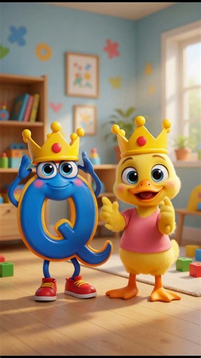 Learn Letter Q with Duck | Quail, Quilt, Queen | Fun Alphabet Video for Kids #alphabetlearning