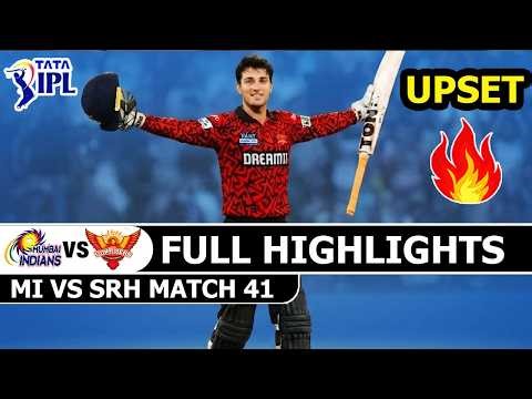 Mumbai Indians Vs Sunrisers Hyderabad IPL Match 41 Full Highlights 2026 | MI Vs SRH