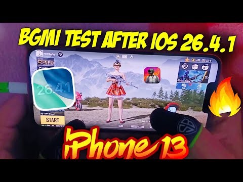 iOS 26.4.1 BGMI Test⚡️Laggy Update? | Battery Drain & Heating? | iPhone 13 Bgmi Test