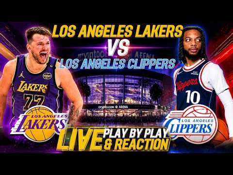 Los Angeles Lakers vs Los Angeles Clippers LIVE Play by Play & Reaction