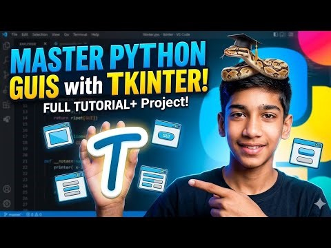 Master Tkinter GUIs with Python: A Comprehensive Tutorial & Project 🐍 #Python #GUIs #Programming