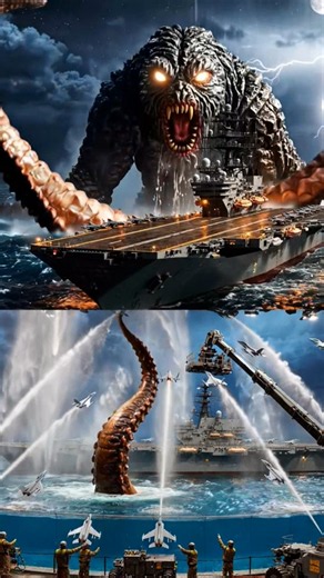 Kraken Attacks a Massive Aircraft Carrier | Hollywood VFX Behind the Scenes #postvis