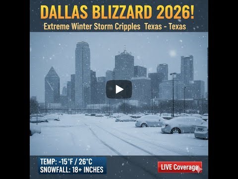 DALLAS WEATHER UPDATE: Winter Storm Is Here! (State of Emergency)