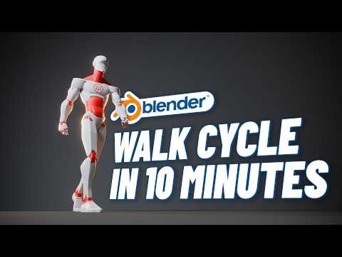Create a Walk Cycle animation in Blender