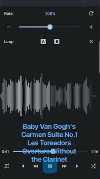 #shorts Baby Van Gogh's Carmen Suite Overture Without the Clarinet (Redone Version)