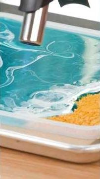 Can I Make EDIBLE Resin Art? #shorts #food #satisfying