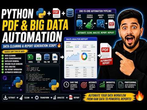 Python PDF & Big Data Automation | Data Cleaning & Report Generation Script 🔥
