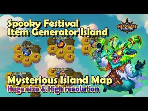 Mysterious Island || Spooky Festival Item Generator Island || October 2026