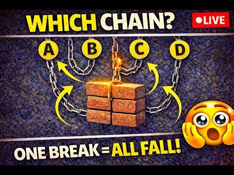 ⛓️ Which Chain Breaks It All? | LIVE Brain Teaser (One Move Changes Everything 😱)