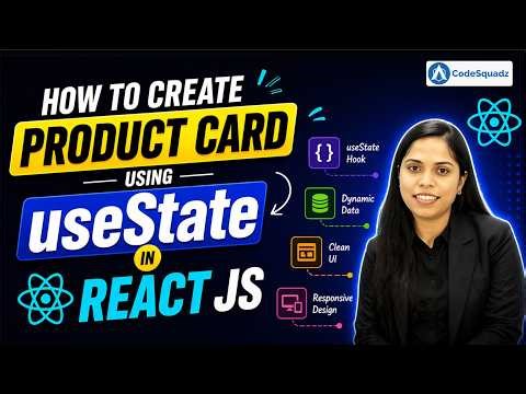 How to Create a Product Card Using useState in React JS | React JS For Beginners | COdeSquadz
