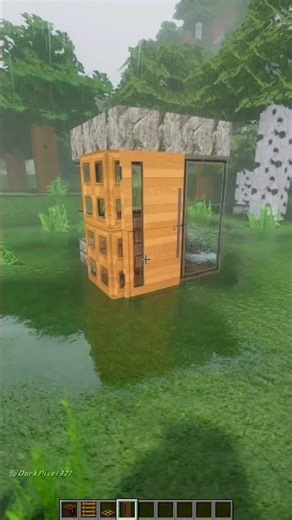 Minecraft 2x2 Mini House Build Tutorial 🏠✨ #minecraft #shorts