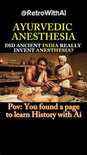 DID ANCIENT INDIA REALLY INVENT ANESTHESIA? #ancientindia #indianhistory #anesthesia #ai #shorts