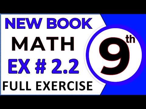 Class 9th Math New Book Exercise 2.2 Solution Complete - Chapter 2 Logarithms Class 9 Maths