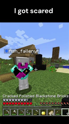 I got scared #minecraft #horror #shorts