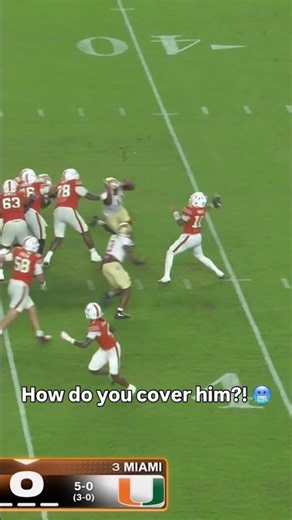 Malachi Toney cannot be stopped 🙌 #miamihurricanes #accfootball #collegefootball