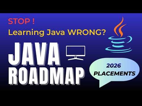 Java Placement Roadmap 2026 | What to Learn & In What Order