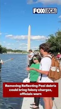 It could be a felony to remove debris from Lincoln Memorial Reflecting Pool