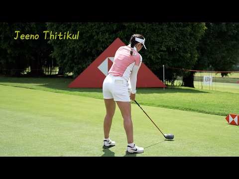 Captured Jeeno Thitikul's driver swing from the best angle to see the transition.