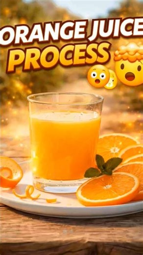 Orange Juice Process 😯| #shorts