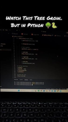 Tree In Python!!!🐍🌳 #python #shorts #coding