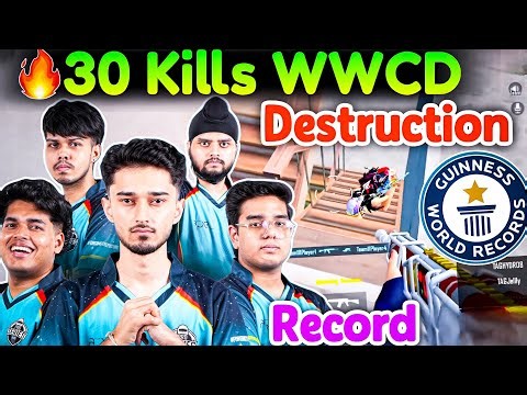 TAG Total Destruction☠️🔥 Record 30 Finishes WWCD😱 Back To Back Destroy Squads🥶