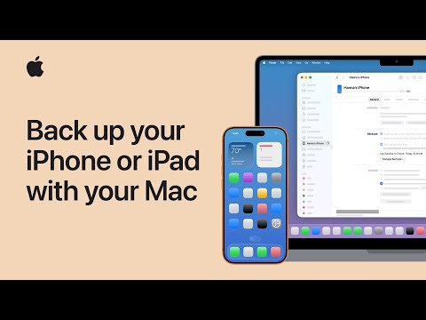 How to back up your iPhone or iPad with your Mac | Apple Support