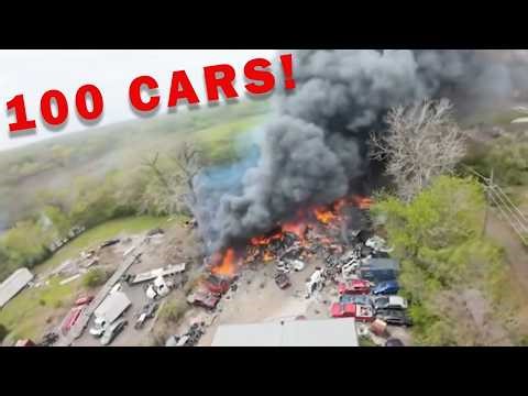 One Damaged EV Battery: 100 Cars Gone