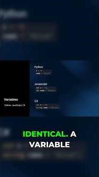 Variables: Python vs. JS vs. C# EXPLAINED