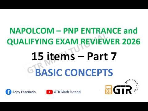 NAPOLCOM – PNP ENTRANCE and QUALIFYING EXAM REVIEWER 2026 - Basic Concepts