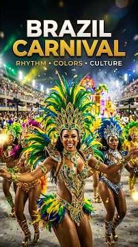 🇧🇷 Inside Brazil Carnival 💃 | Rhythm, Colors & Dance