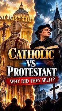 Catholic vs Protestant: Why Did Christianity Split? ✝️ #Shorts