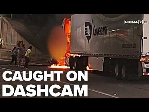 Dashcam video shows moments before fatal Ohio semi crash, heroic response by bystanders