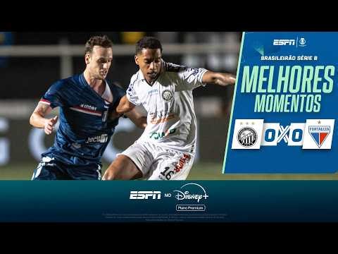 FORTALEZA EMPATA COM O OPERÁRIO-PR E AMPLIA SEQUÊNCIA INVICTA EM JOGO COM SUSTO NA SÉRIE B