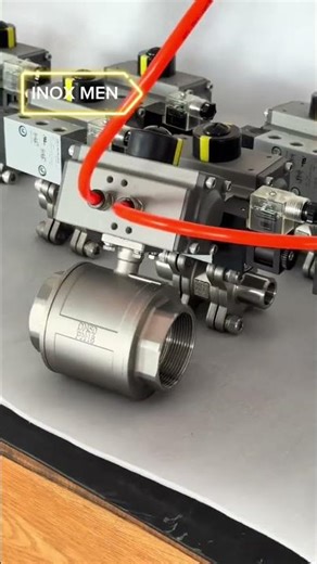 RẬP NHƯ MÁY NHA C, VAN BI INOX YÊU CẦU MỎNG XÍU, ĐIỀU KHIỂN KHÍ NÉN#inoxmen #van_bi #van_điều_khiển