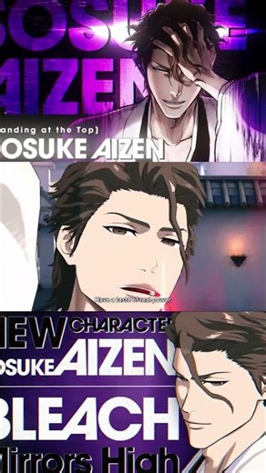 BLEACH MIRRORS HIGH NEW SOSUKE AIZEN CHARACTER TRAILER
