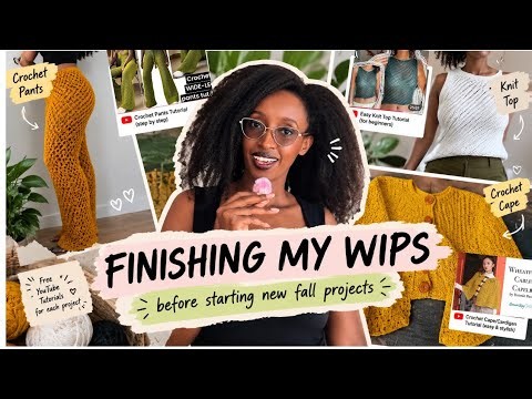 No New Projects Until I Finish These! | Crochet & Knit WIPs + Free YouTube Tutorials I followed