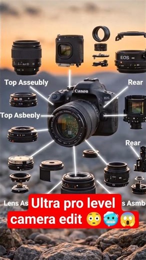 DSLR Camera Inside Secrets 🔥 Cinematic Exploded View in 4K