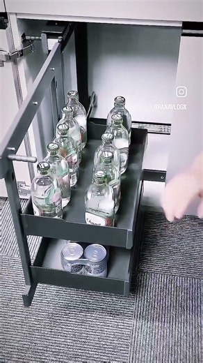 Magic Corner Installation | Blind Corner Space Saving Solution 🔥 #interiordesign #interiorwork