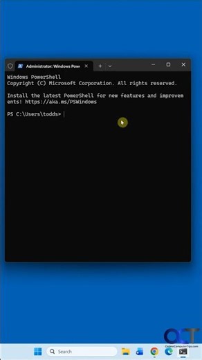Quickly Open an Administrator PowerShell Terminal Window #powershell