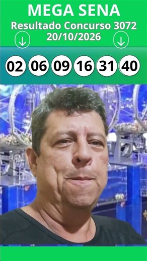 🟢🍀 MEGA-SENA 3072 — RESULTADO DE HOJE! #MegaSena #MegaSena3072