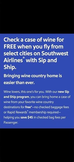 #Southwest let you check anything but luggage for free 😂🍷