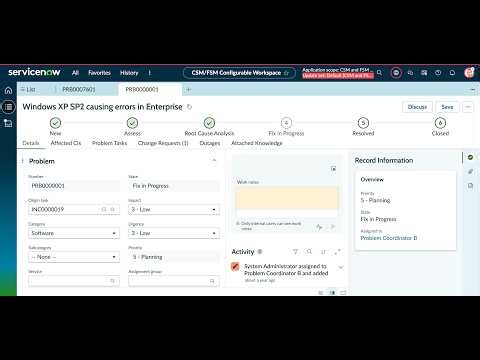 ServiceNow Configurable Workspaces: Stepper Component Demo