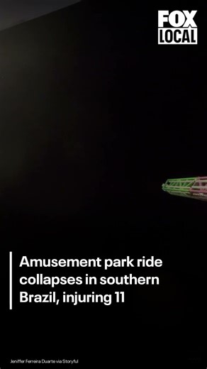 Amusement park ride collapses in southern Brazil, injuring 11