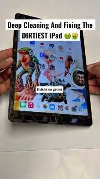 Deep Cleaning And Fixing The NASTIEST IPAD 🤮 #moneytalkswireless #shorts